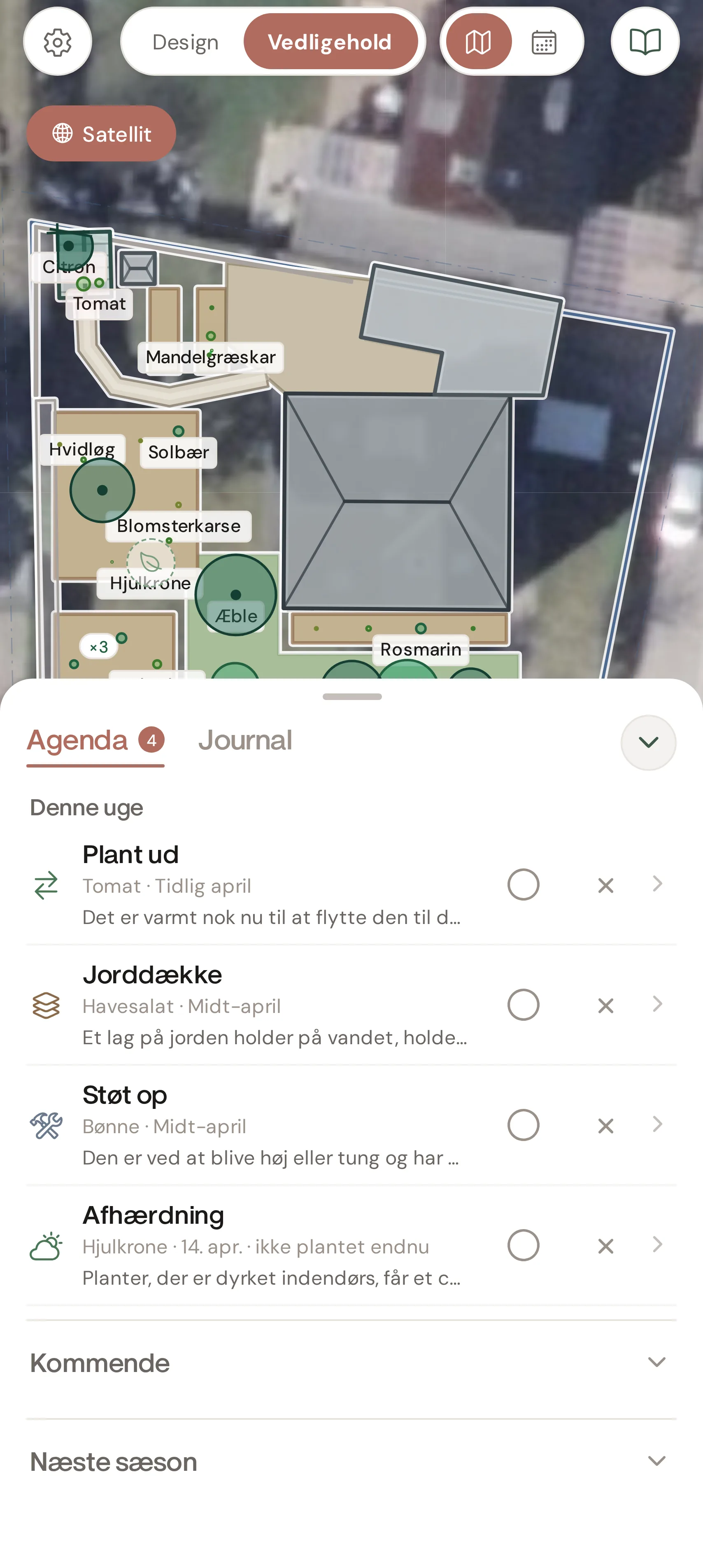 perma's agenda i april: fire opgaver i haven denne uge.